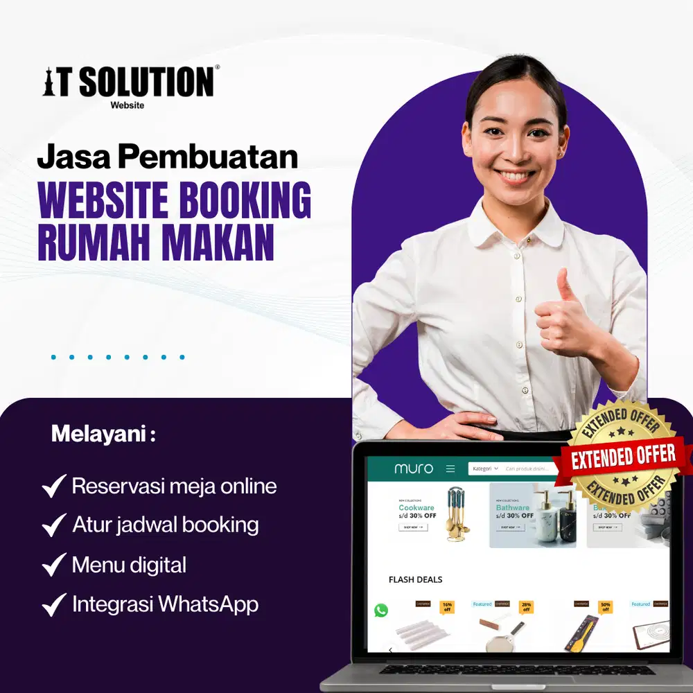 Jasa Pembuatan Website Booking Rumah Makan – Reservasi Online Mudah