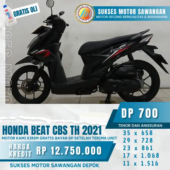 (SUKSES MOTOR) GARANSI MESIN, GARANSI SERVICE FREE OLI 3X