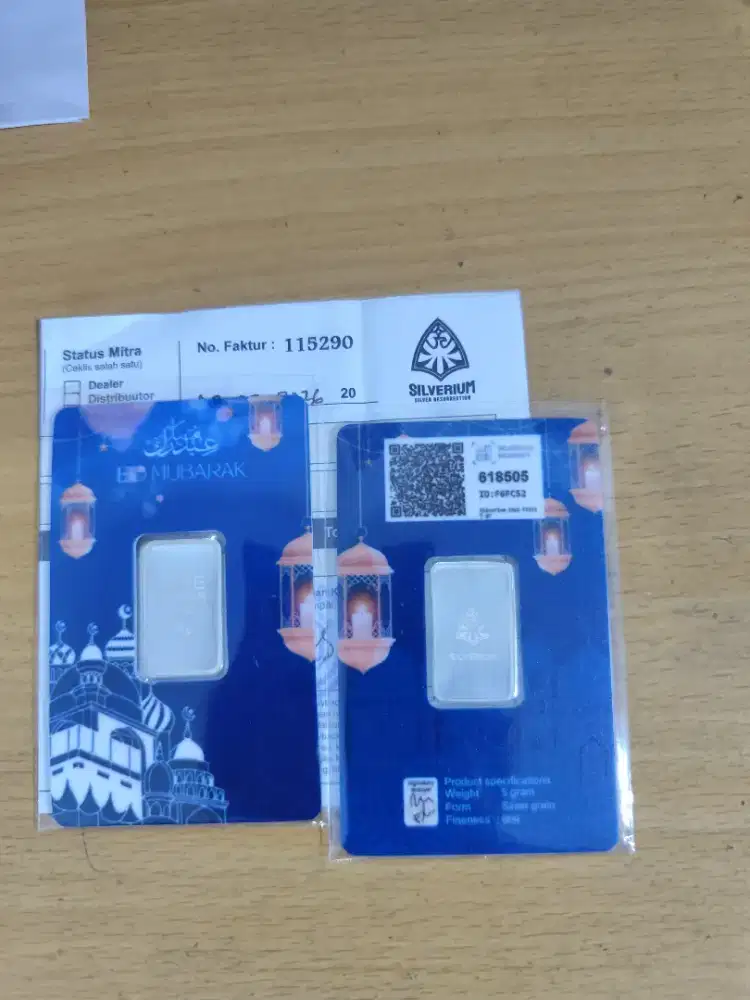 Perak @ 5 gram 2 keping eid mubarak