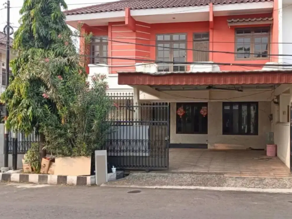 Termurah  Rumah Hoek 17x18m2 Lantai Marmer di Janur Elok Anti Banjir Akses Lebar