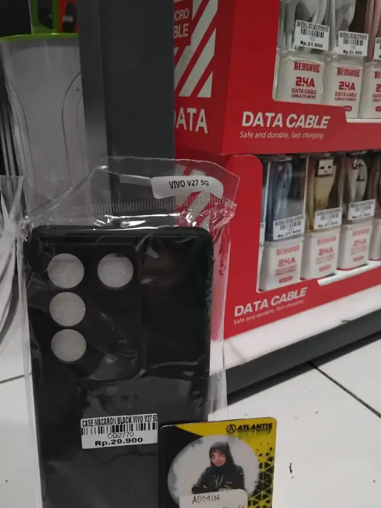 CASE MACARON BLACK VIVO V27 5G | ATLANTIS DAHSYAT