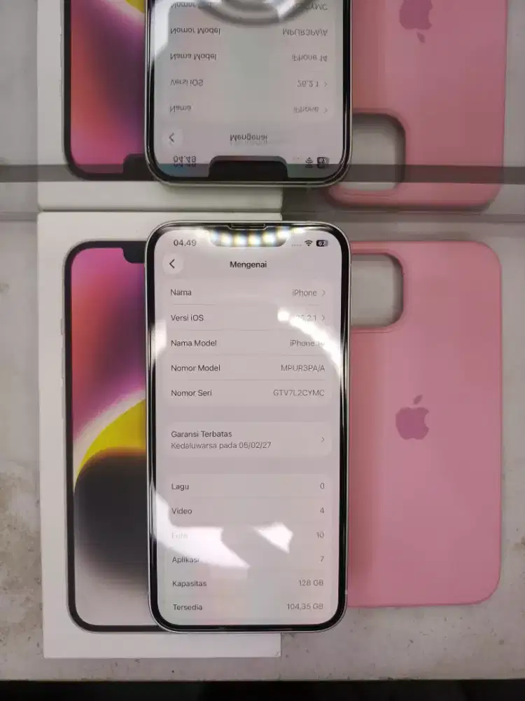 iPhone 14 128 GB iBox Garansi Februari 2027 ON
