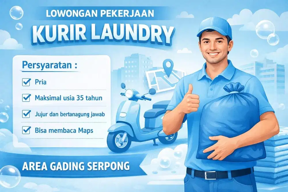 LOWONGAN KURIR LAUNDRY