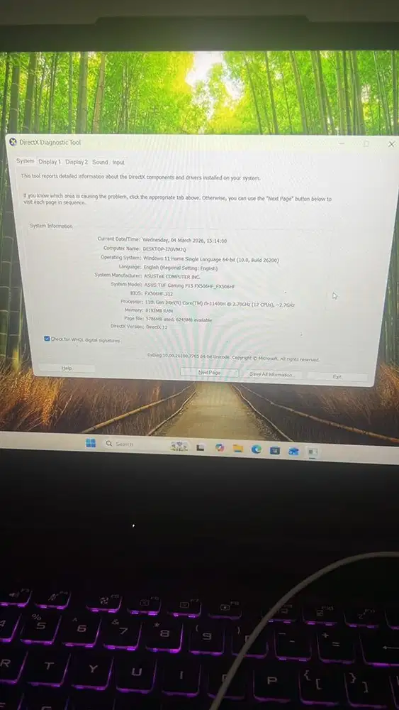 asus tuf gaming f15 fx506hc