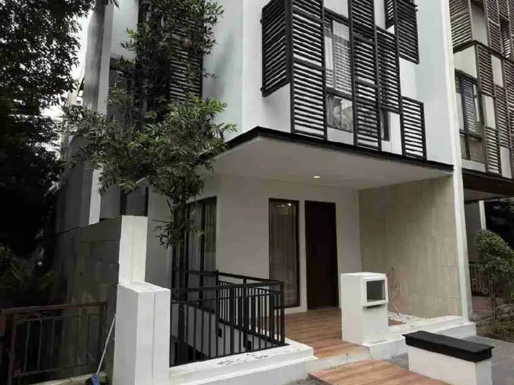 Rumah Hoek 3 Lantai FULL INTERIOR JAPAN di Greenwich Whelford, BSD City – Siap Huni!