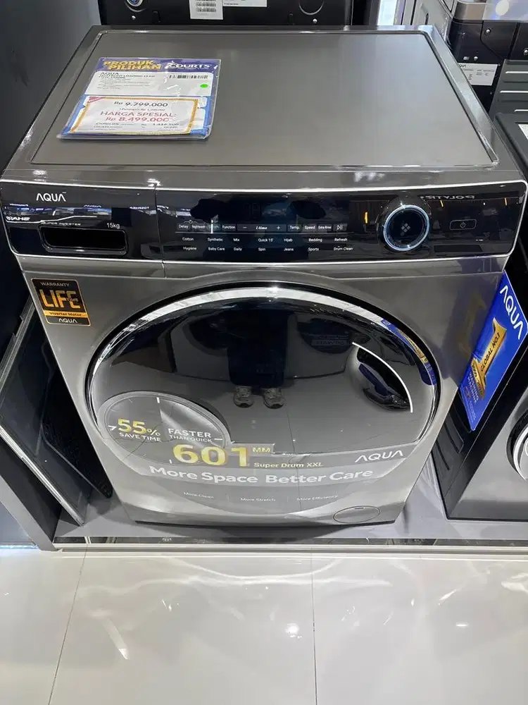 AQUA wm front loading 15kg fqw-1580bs