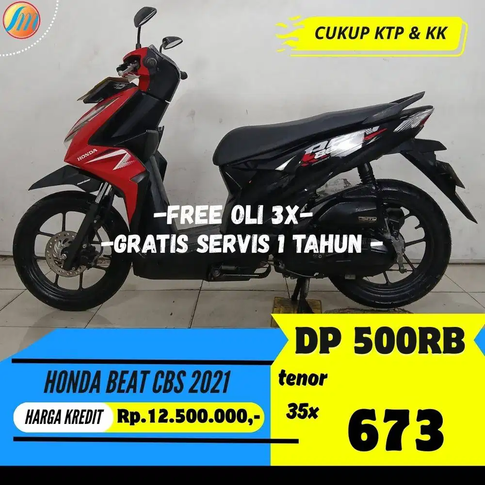 HONDA BEAT CBS 2021 KREDIT MURAH ANGSURAN TERJANGKAU CUKUP KTP+KK
