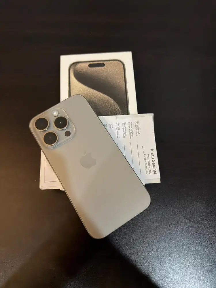 Iphone 15 Pro 128GB (Ibox) Mulus 100% Free Charger + Premium Case