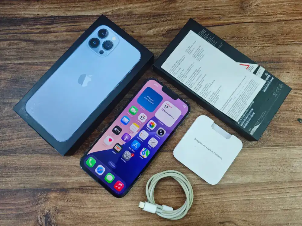Apple Iphone 13 Pro Max 256GB Sierra  Ex ibox Lengkap Normal bisa COD