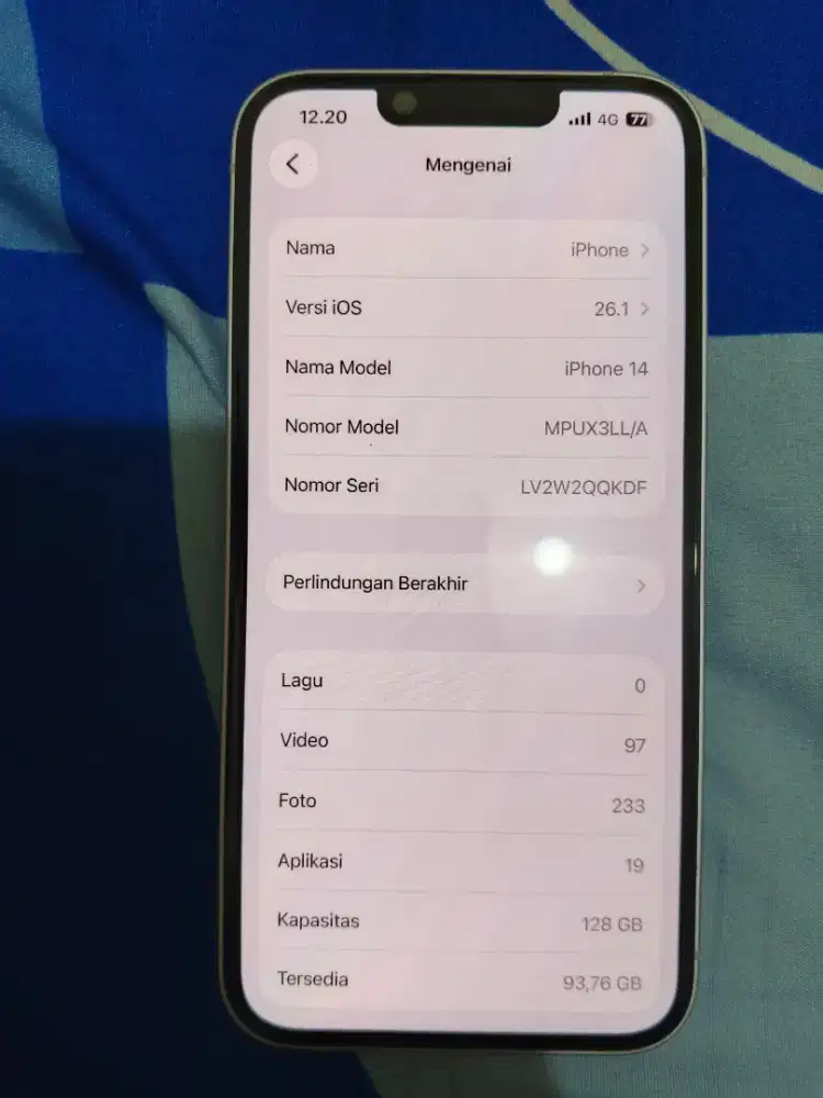 JUAL iPhone 14 128GB