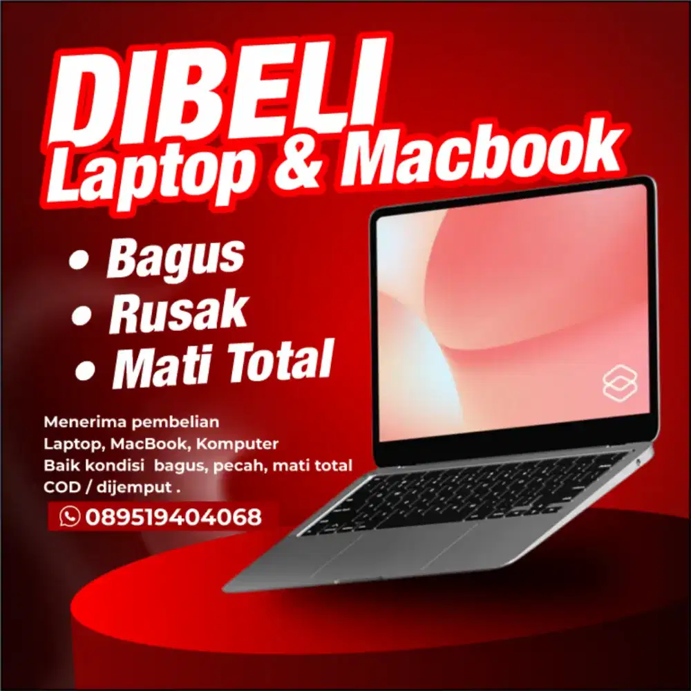 DIBELI LAPTOP MACBOOK KOMPUTER BAGUS RUSAK COD DIJEMPUT