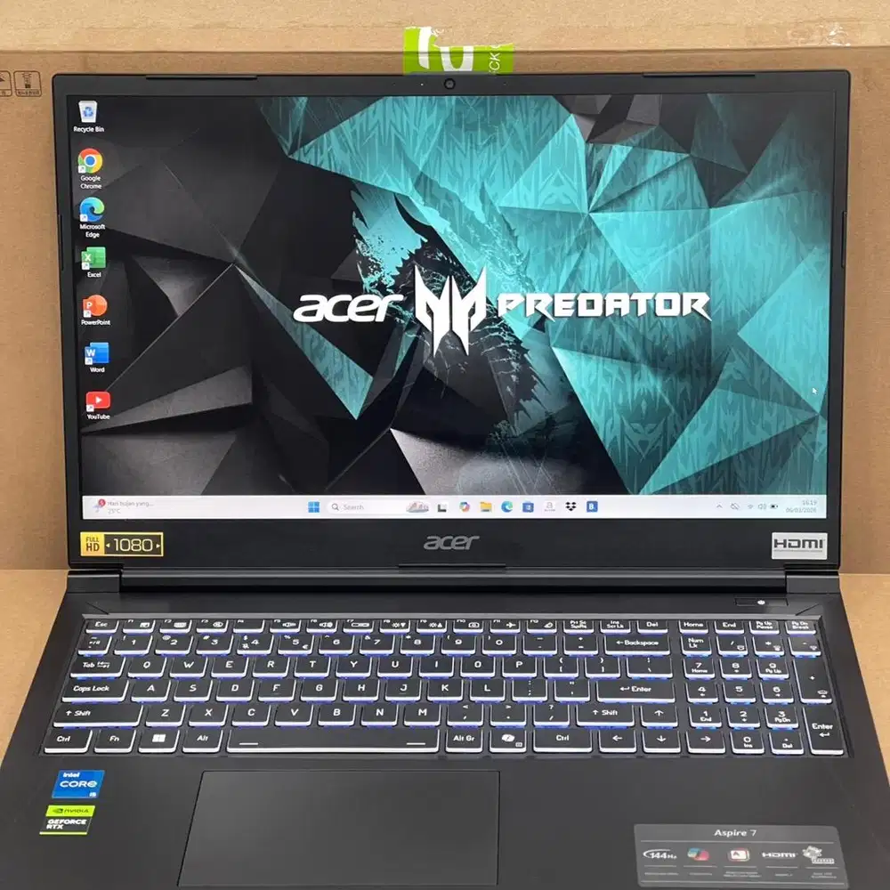 Laptop gaming Acer Aspire 7 A715-59G di jual cepat