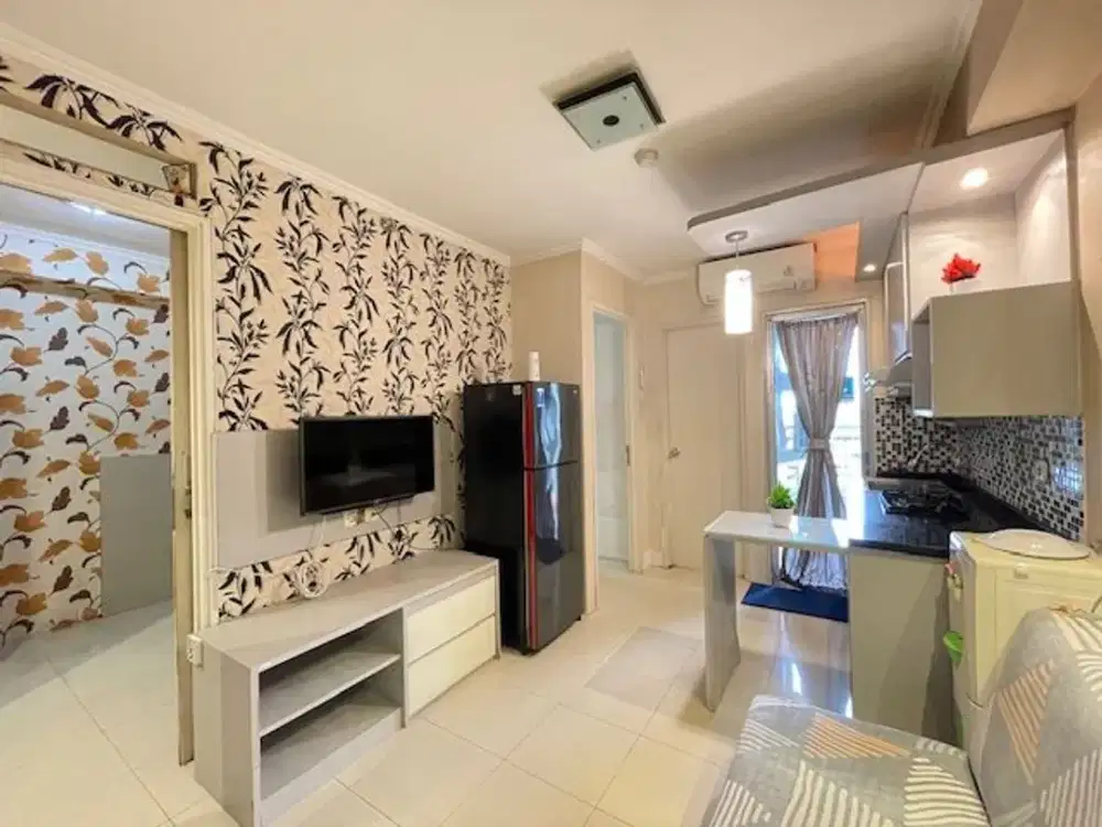 Sewa Apartemen Kalibata City Green Palace Tower Sakura 2BR Full Furnished, City View