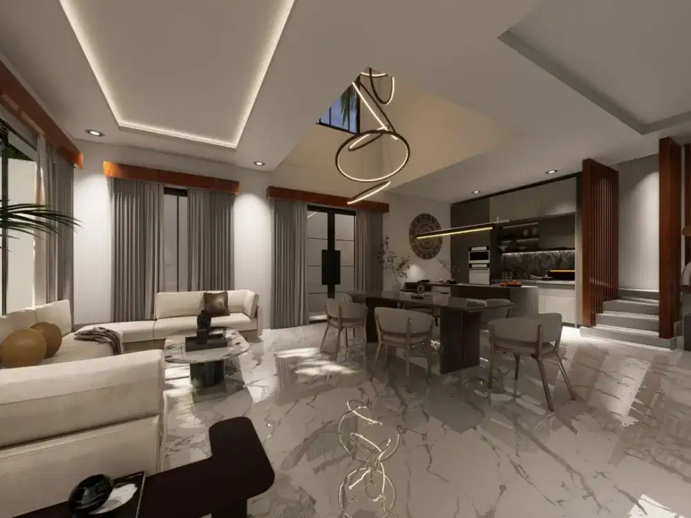 RUMAH BARU BAGUS 2 LT 4 BR KAWASAN PERUMAHAN ONE GATE DI DENPASAR BARAT