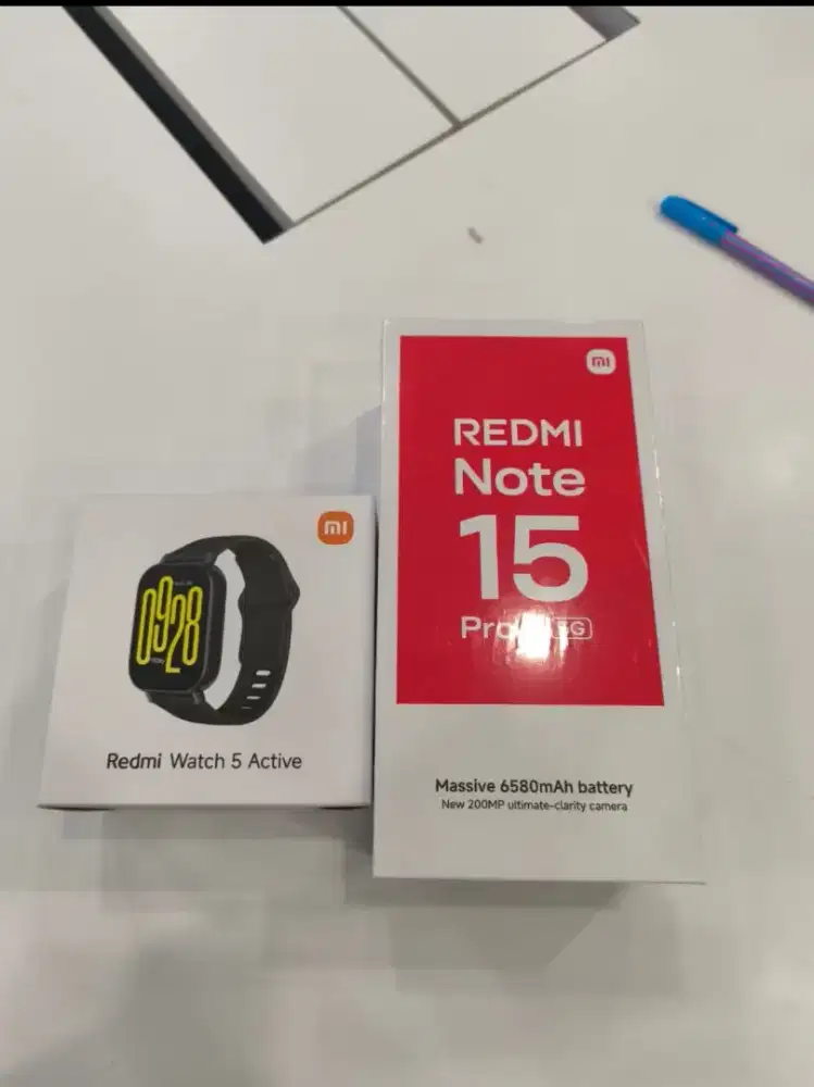 Xiaomi redmi note 15 pro 5G free watch 5 active