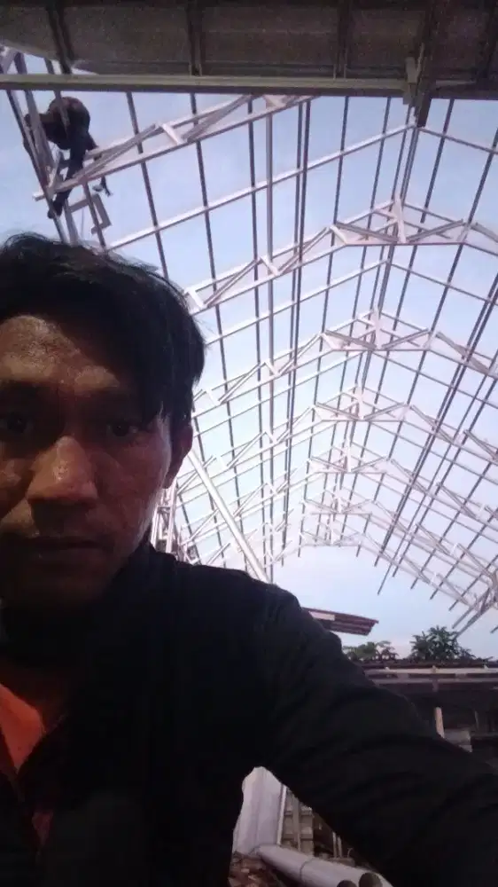 Gudang kontruksi baja ringan dan kanopi Las