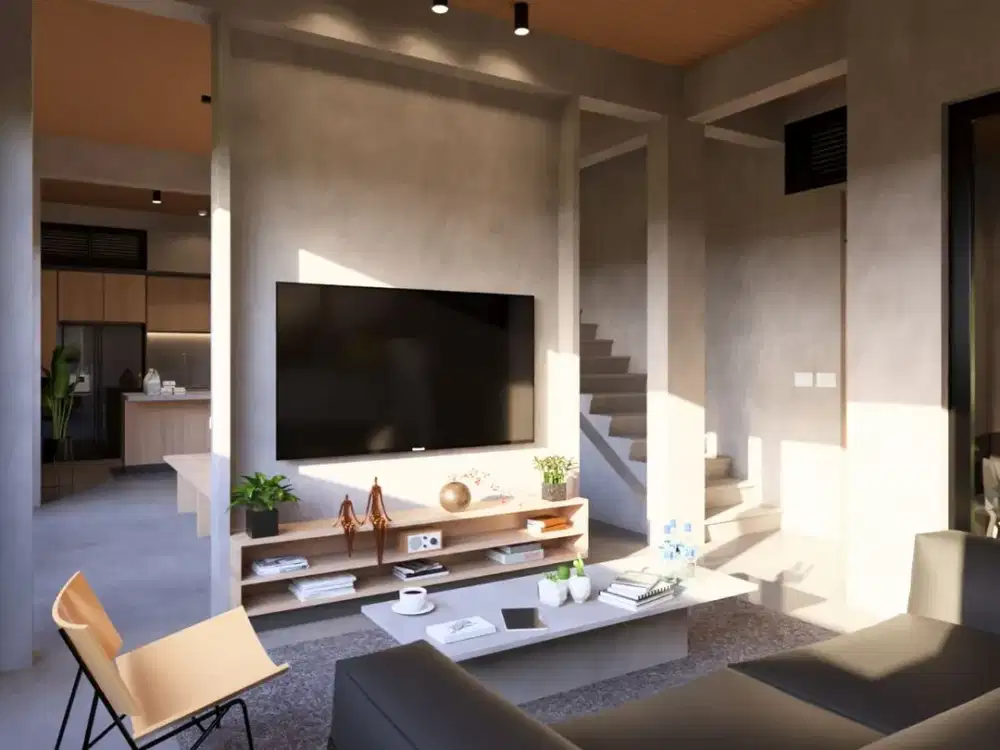 Villa 2 bedroom dengan desain modern dijual, area Kedungu.