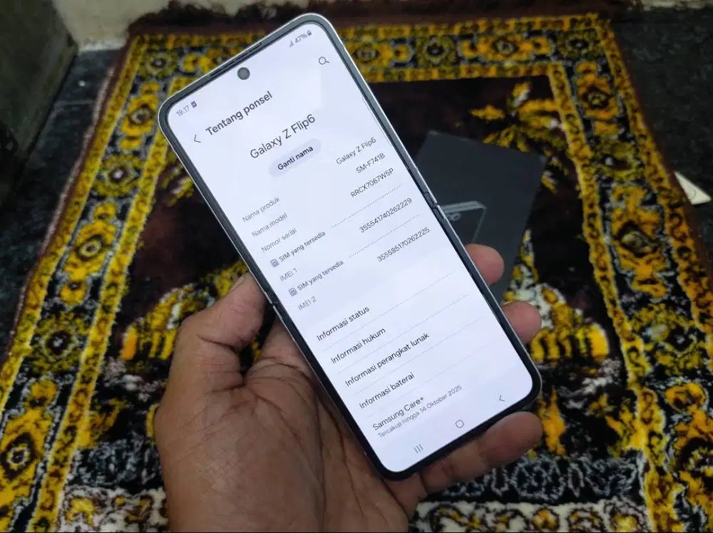 samsung z flip 5 256gb lengkap ori mulus