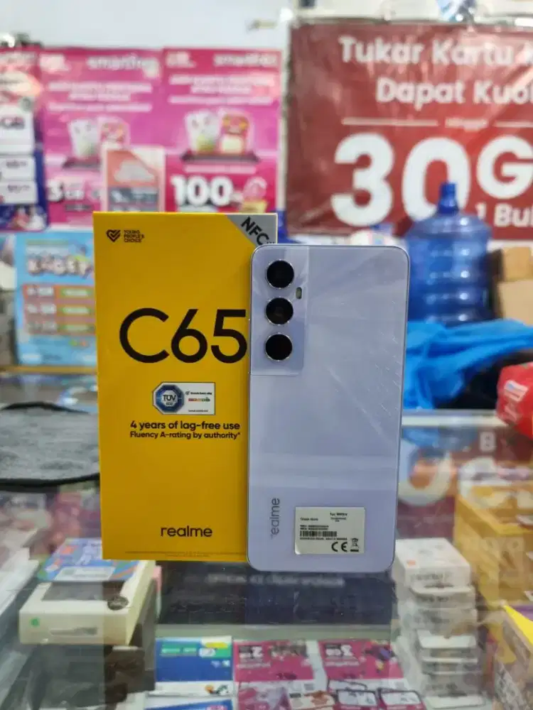 Realme C65 Nfc ungu ram 8+8/128gb like new