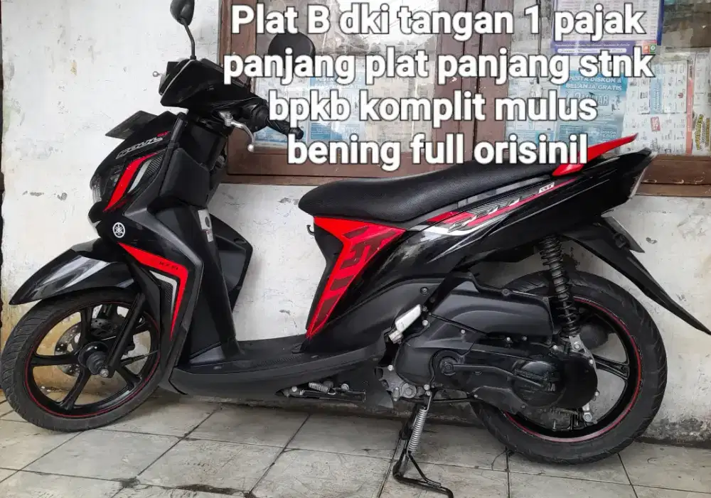 Yamaha Mio Soul GT 2014 lis timbul cw asli hitam B dki tangan 1