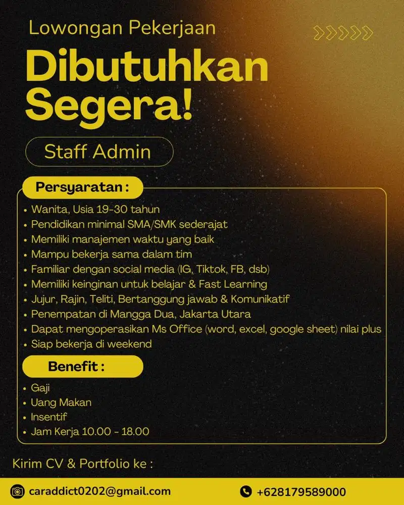 LOWONGAN KERJA ( ADMIN )