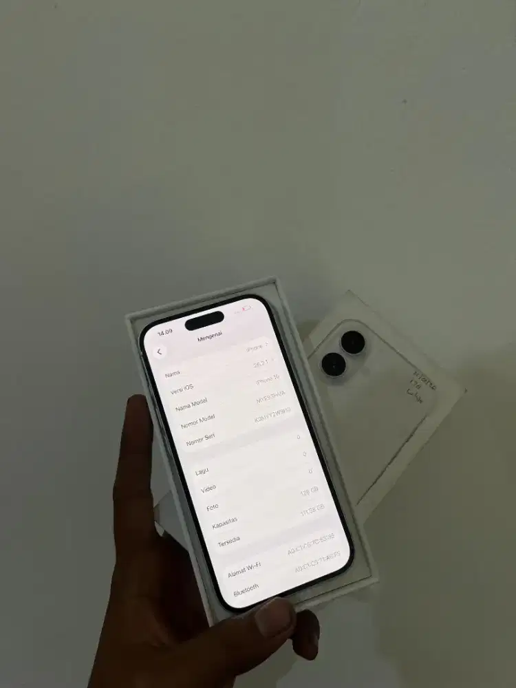 iPhone 16 iBox 128 GB bh 100 mulus garansi on