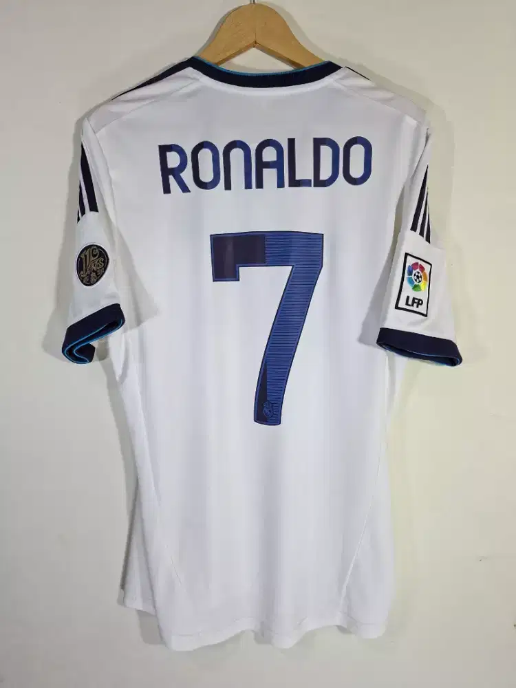 Jersey baju bola original real madrid 2012 2013 home ronaldo size M