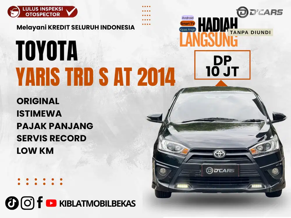 TOYOTA YARIS TRD S MATIC 2014 LOW KM RECORD
