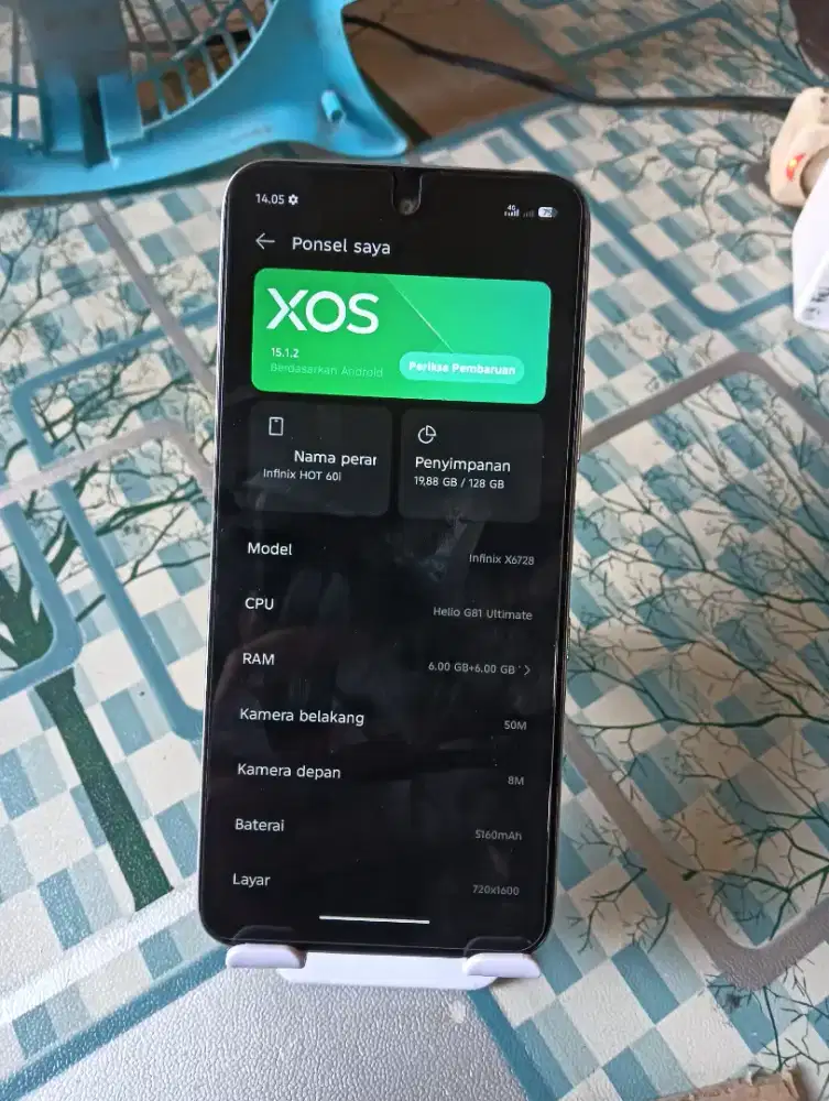 Ready Infinix hot 60i ram 6+6 Rom 128 4G dual sim card  (unit saja)