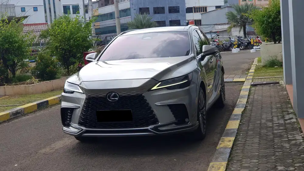 Lexus rx350 luxury hybrid 2023 silver