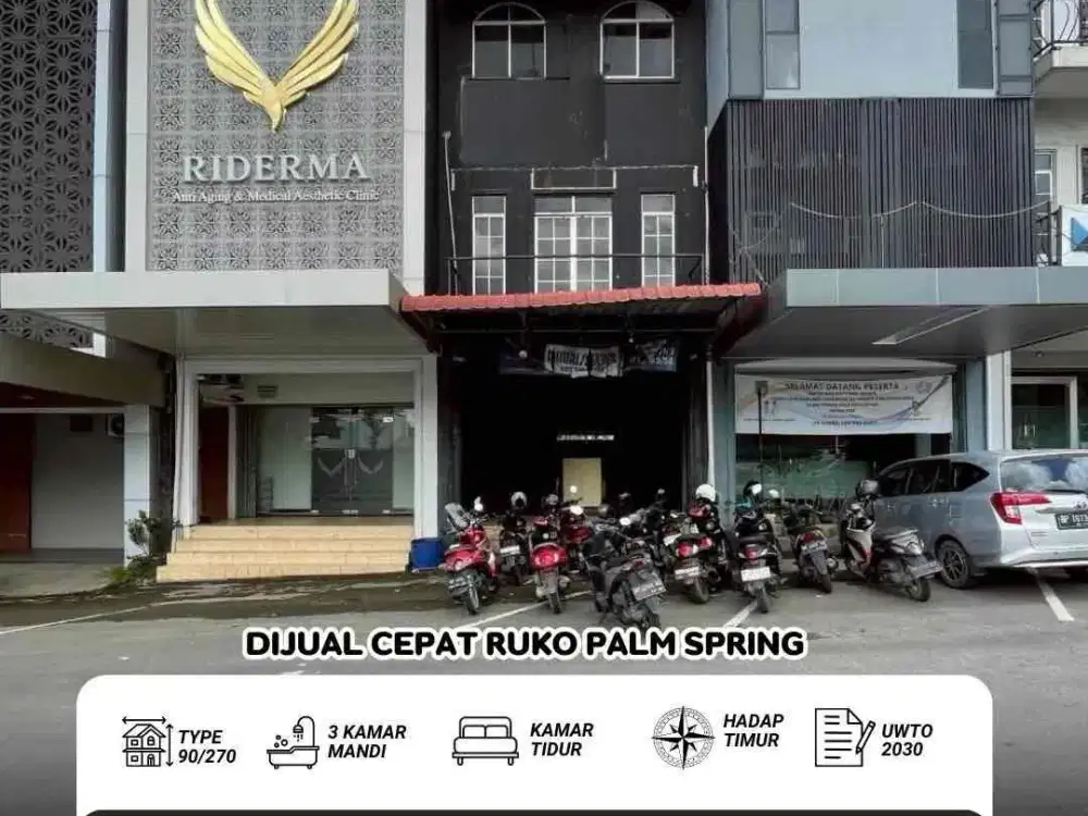 Dijual Ruko palm spring batam center