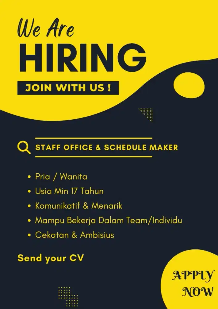 DIBUTUHKAN SEGERA SCHEDULE MAKER