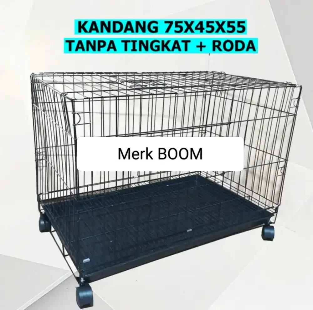 Kandang besi tebal ,panjang 75cm