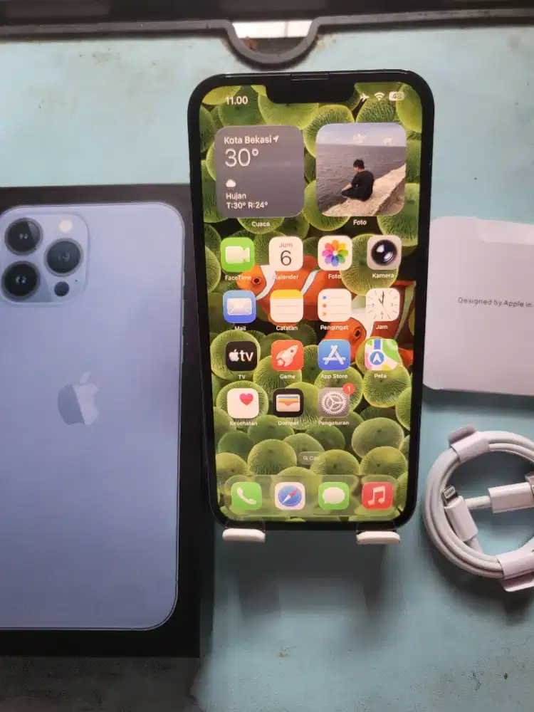 Iphone 13 128gb siera blue fulset mulus no minus