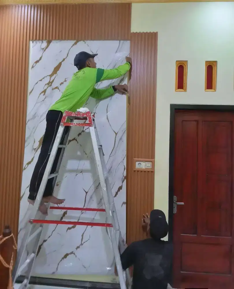 JASA&JUAL[MURAH] WALLPANEL PVC WALLPAPER VINIL WALMARBEL