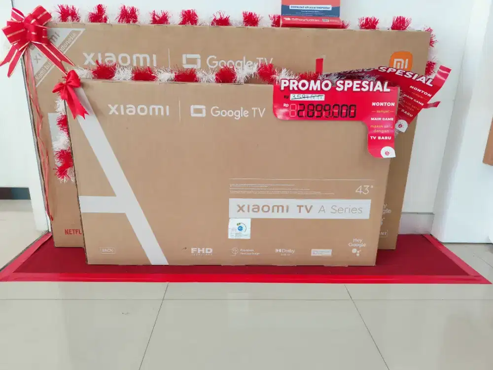 Ready android tv xiaomi 43inch bisa di cicil cuma pake KTP aja