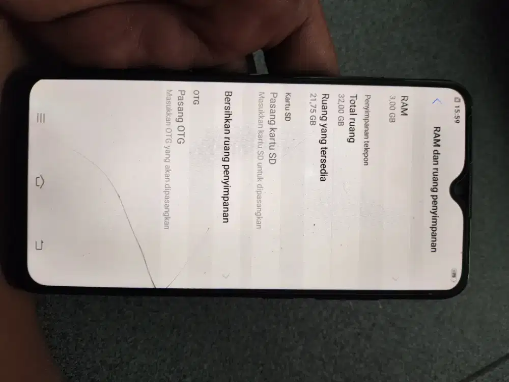 Vivo y91 ram 3/32 minus