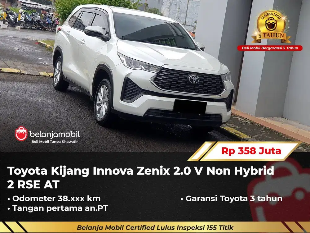 [ GARANSI 5TH ] Toyota Innova Zenix 2.0 V Non Hybrid 2 RSE 2024/2025