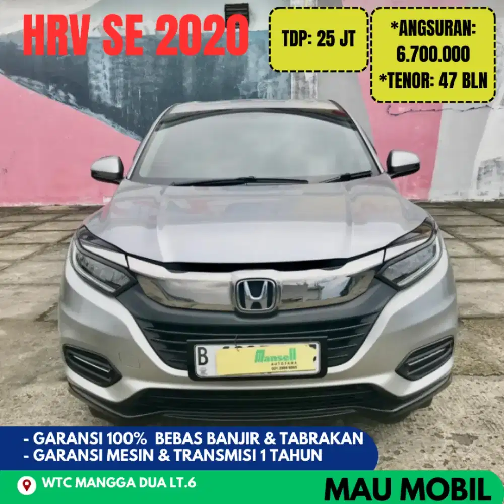 HRV SE 2021/2020 Abu Metalik, KM 70rb Pajak Panjang