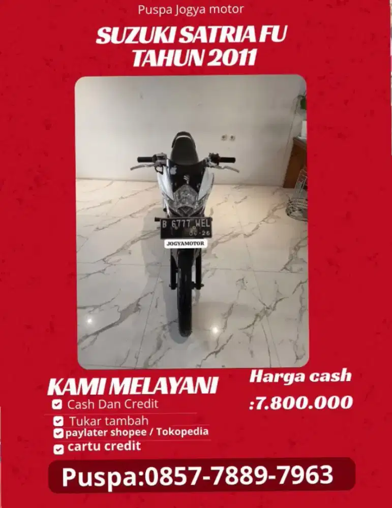 (P) suzuki satria fu tahn 2011 cash