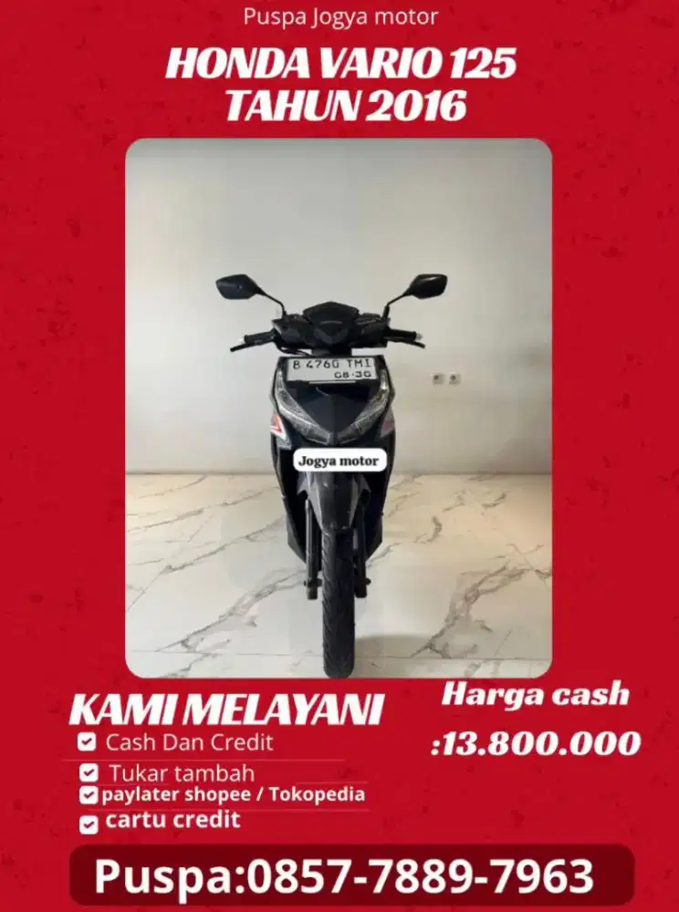 (P) honda vario 125 tahun 2016