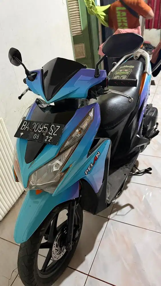 Vario kzr 2012 lengkap plat Ba yg biru cuma stiker
