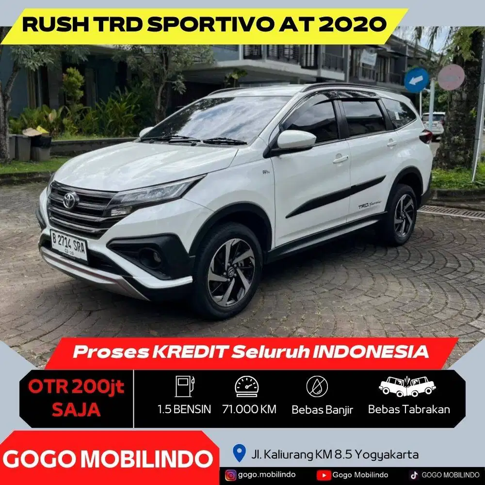 Toyota Rush TRD Sportivo Matic 2020 ORISINIL DP Minim Kredit Murah