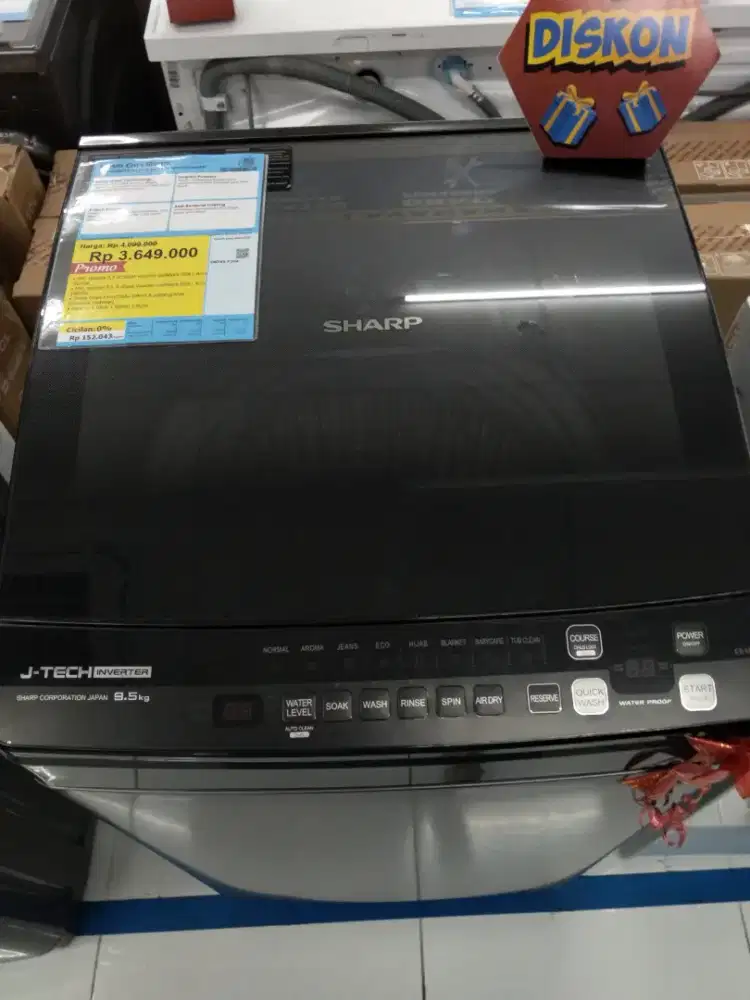 Mesin cuci sharp ES-M9500XT-SA #BisaCicilanPakaiKREDIVO