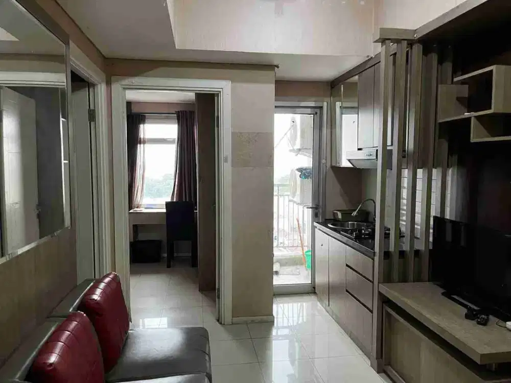 Di Sewakan 2 kamar furnish apartemen green lake sunter tower 2 lantai 8 hadap selatan