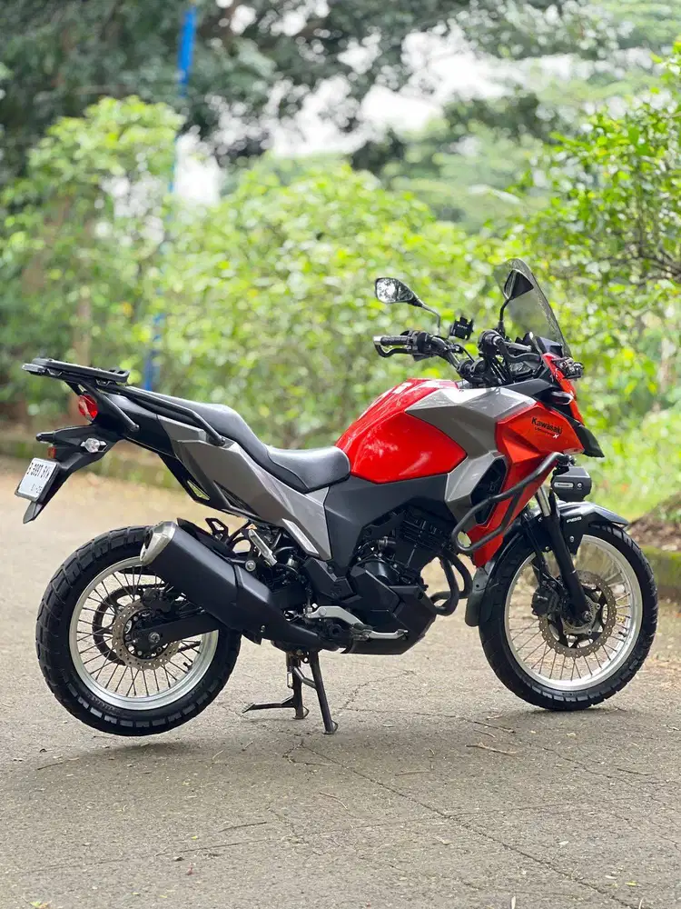 KEREN ABIS! KAWASAKI VERSYS 250 ABS 2017 ORANGE KM 16K SIAP RIDING