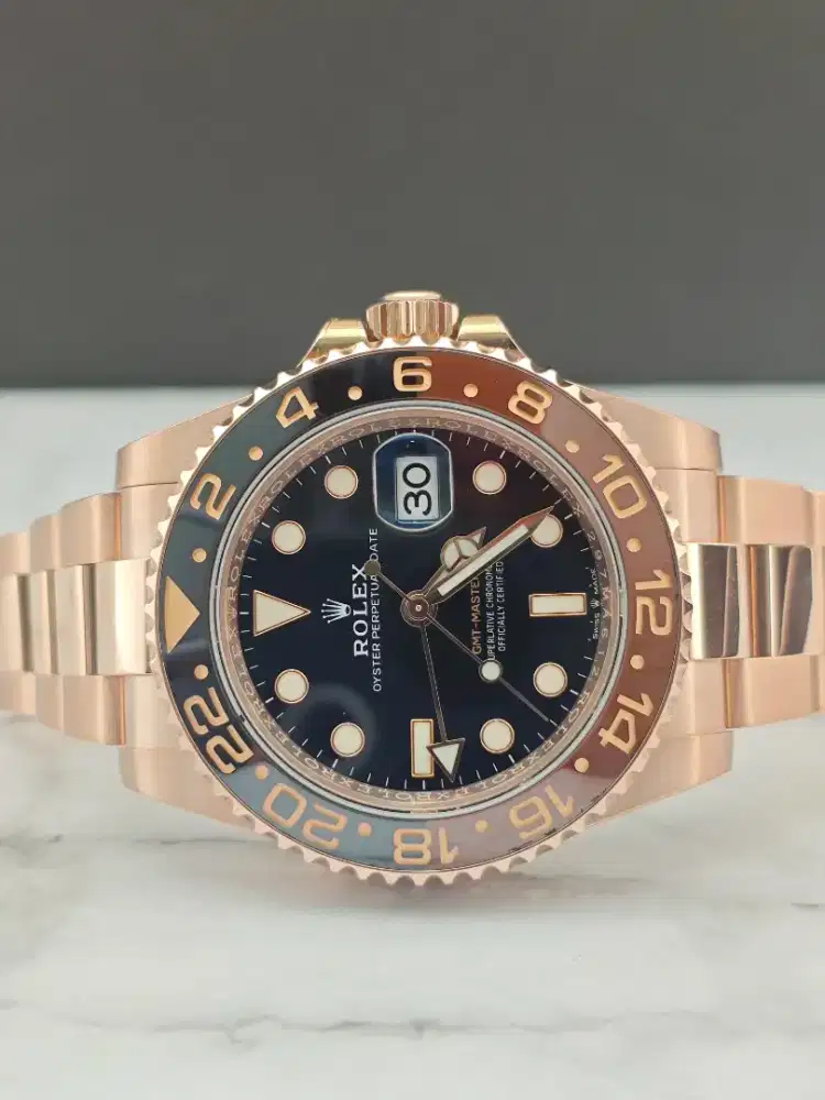 Rolex GMT Master II Rootbeer Everosegold 2022