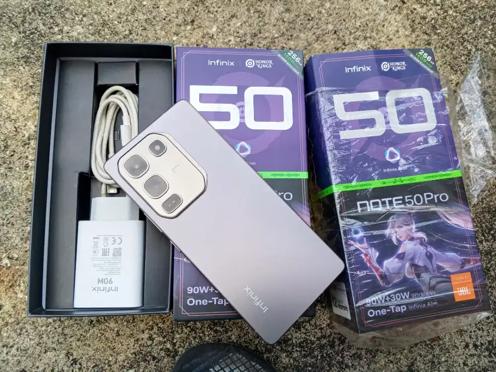 Infinix note 50 pro Ram 8/256 lengkap mulus 2bulan pakai