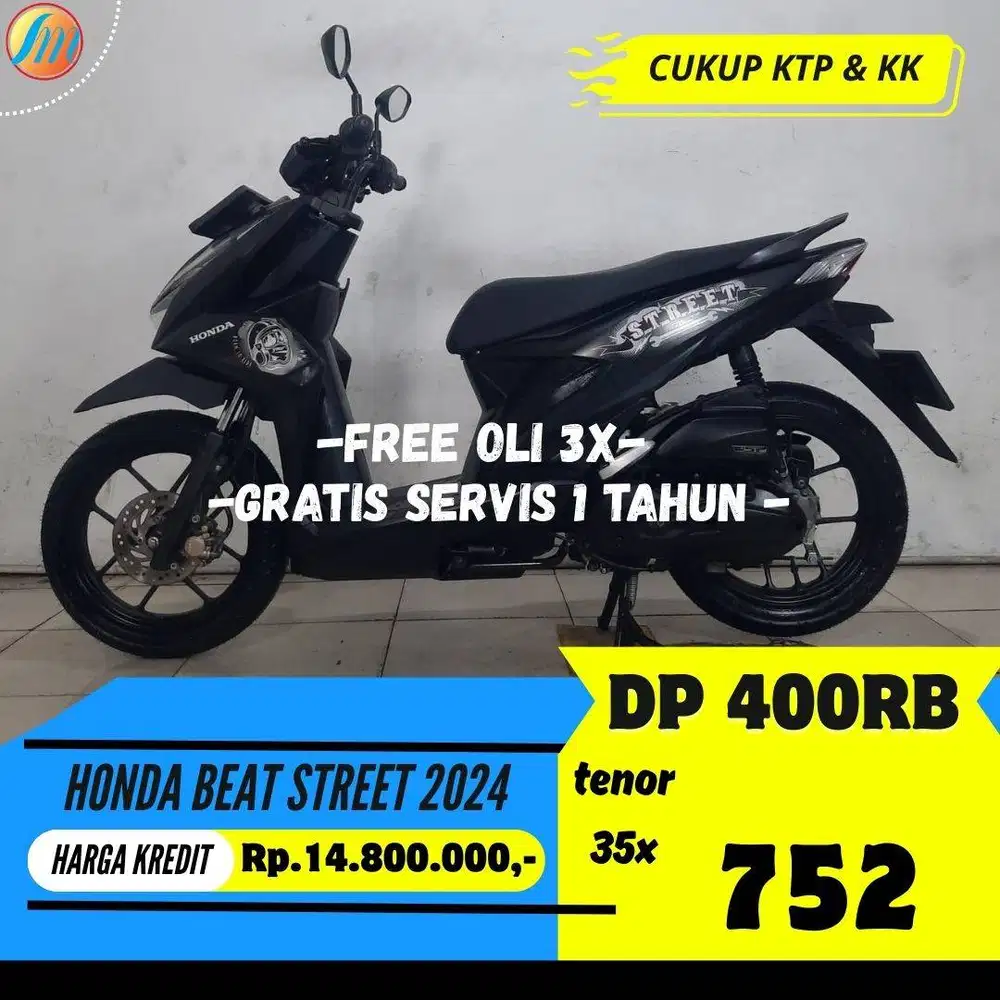 HONDA BEAT STREET 2024 KREDIT DP 400RIBU ANGSURAN RINGAN BERGARANSI