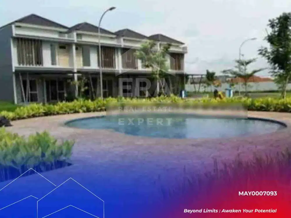 Dijual Rumah 2 lantai hadap Taman dan Kolam Renang di JGC Jakarta Garden City